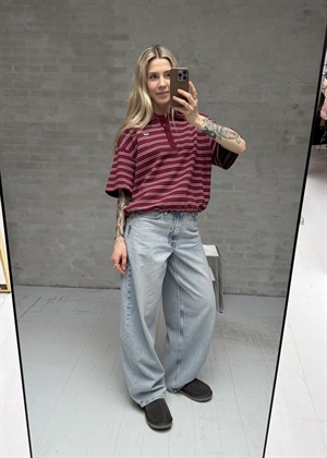 Pilova polo tee Cabernet Striped Gestuz 